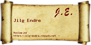 Jilg Endre névjegykártya